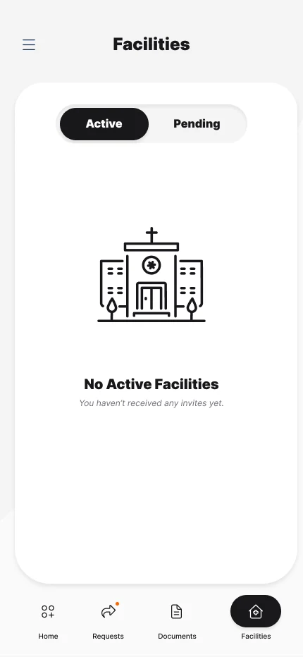 Facilities empty state